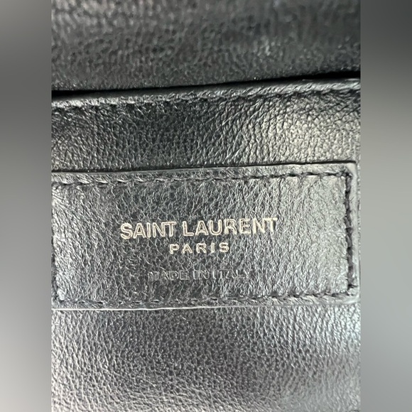 Sold-YSL Medium Quilted College Bag Black - Picture 16 of 17